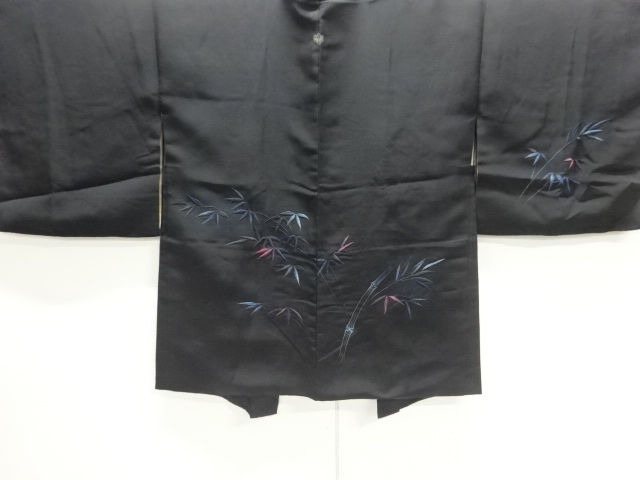 笹模様刺繍一ツ紋絵羽織